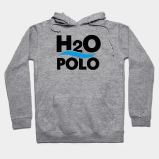 H20 polo water polo science chemistry water nerd (dark design) Hoodie